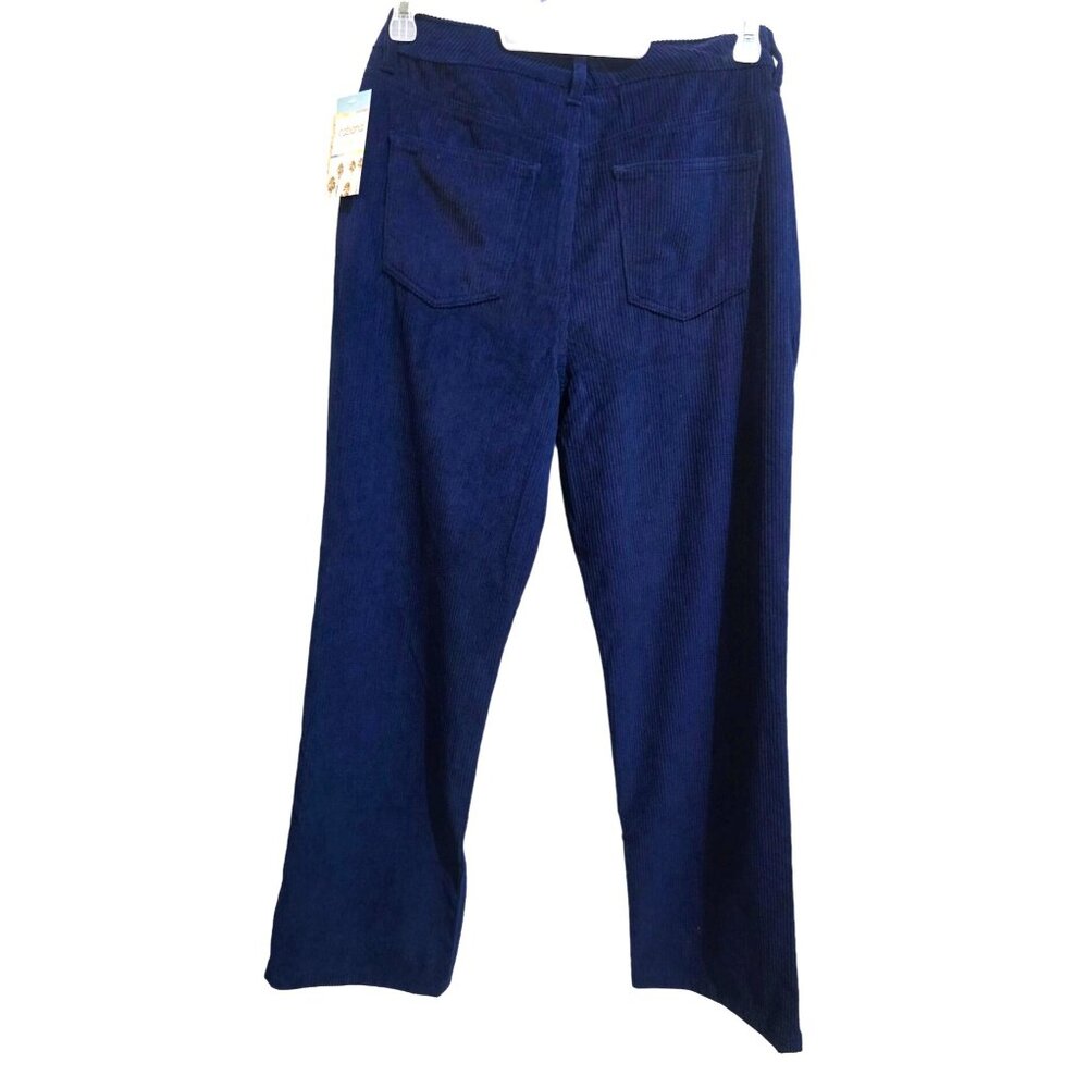 Cabana By Crown‎ & Ivy Womens Corduroy Pants Size 12 Navy NWT